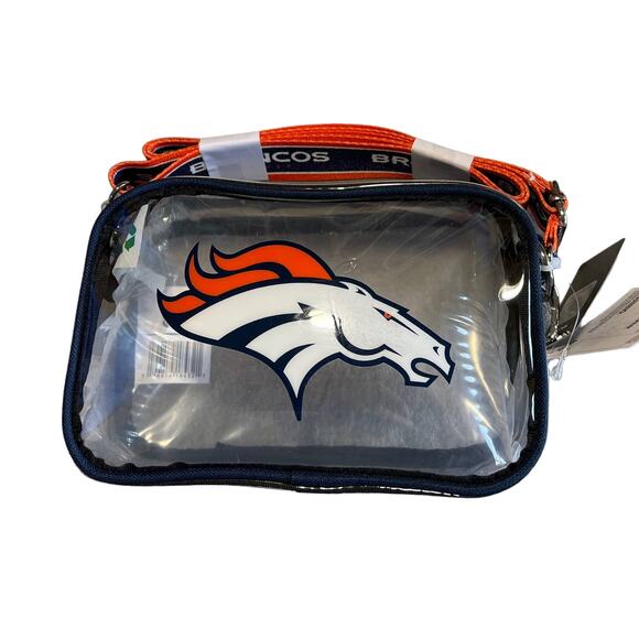 NFL Purse Denver Broncos Clear Stadium Crossbody Bag FOCO NEW Football Concerts - Picture 1 of 5